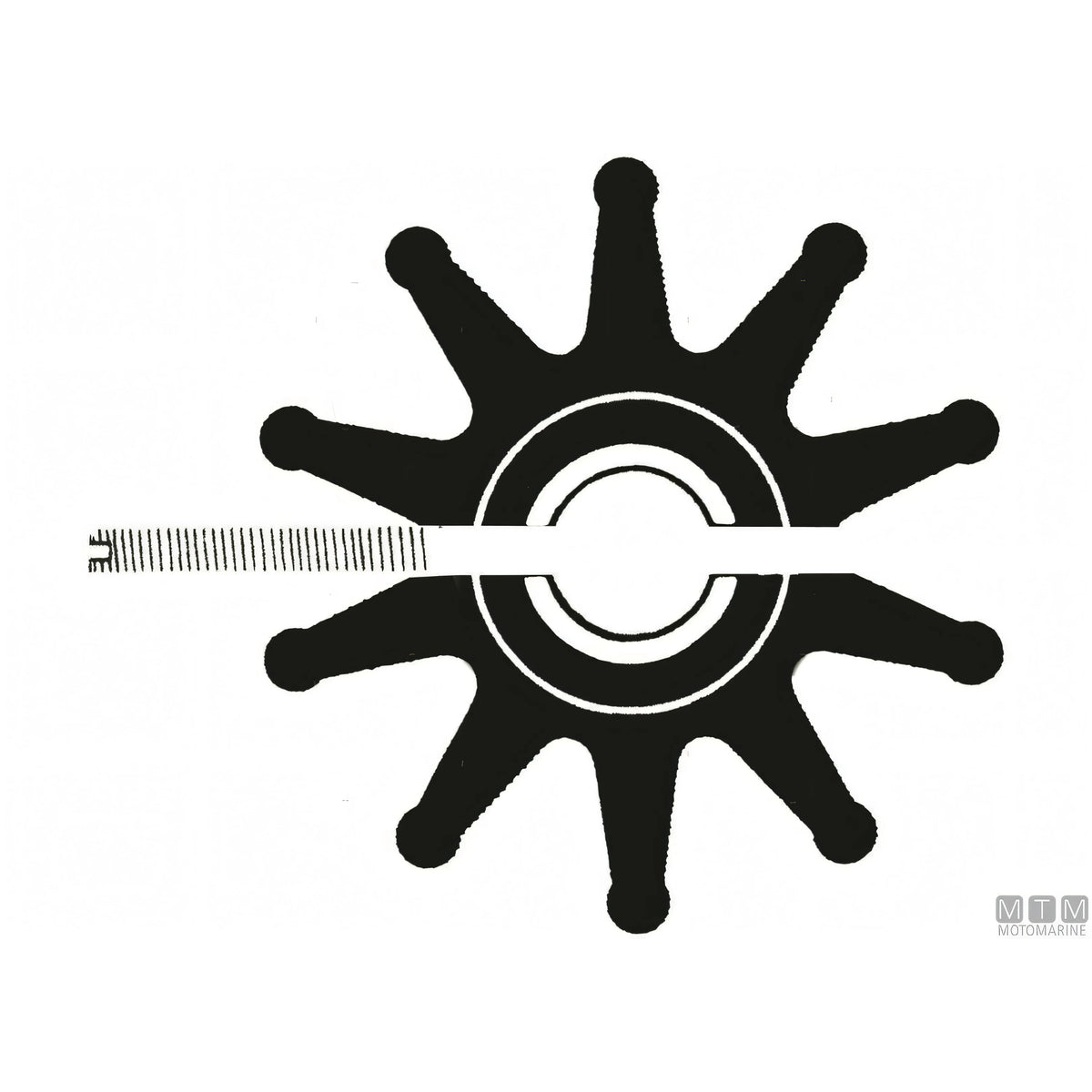 Girante Jabsco 51mm in neoprene — Rif. 18653-0001