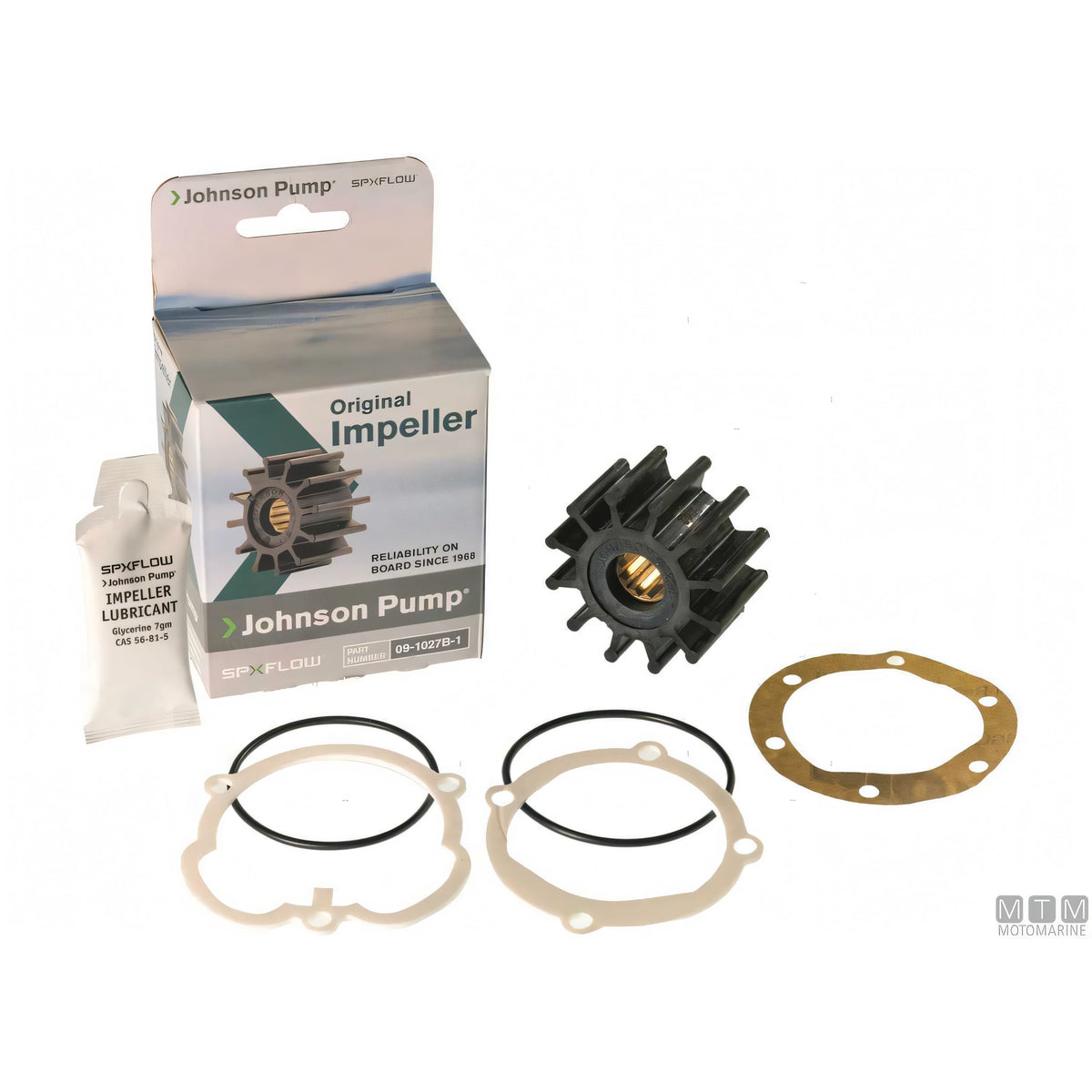 Pompa raffreddamento Johnson F5B-9002 e girante in neoprene — Girante di ricambio