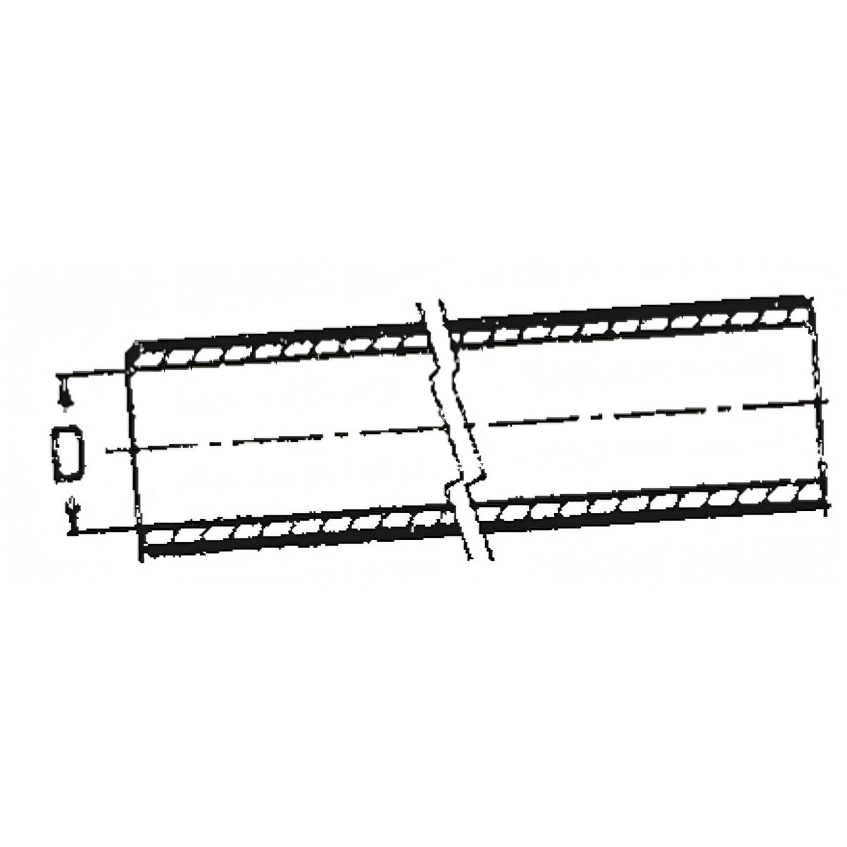 Tubo filettato Guidi, disegno tecnico
