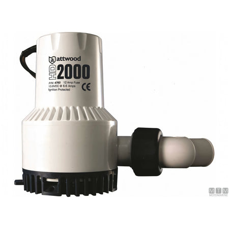 Pompa di sentina Attwood HD sommergibile in corpo resistente — HD2000 12V