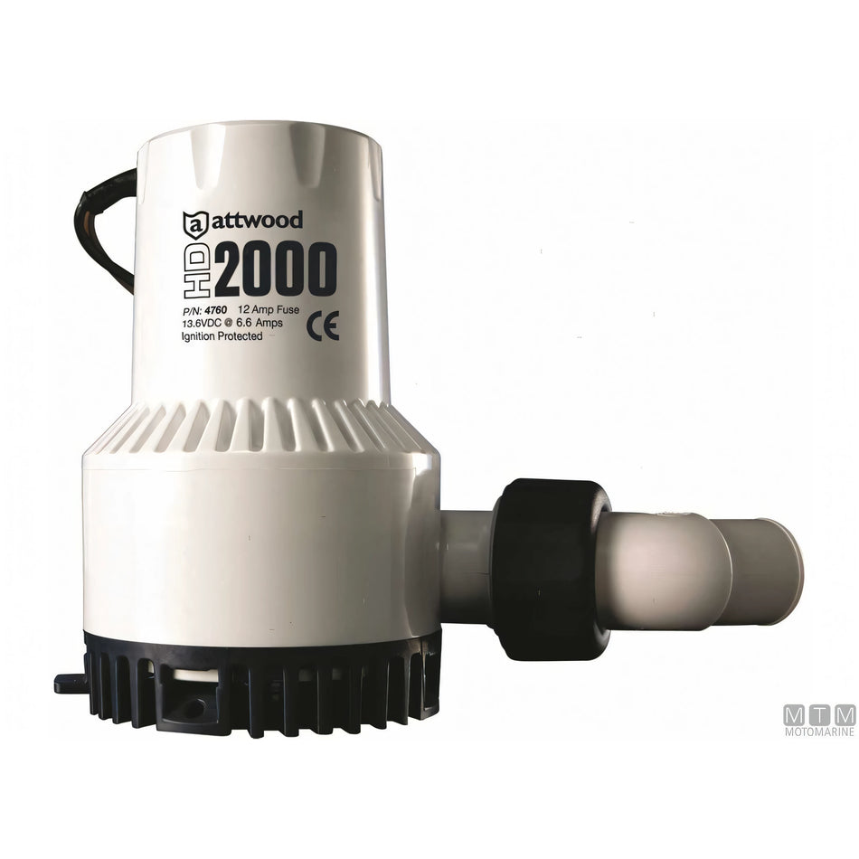 Pompa di sentina Attwood HD sommergibile in corpo resistente — HD2000 24V