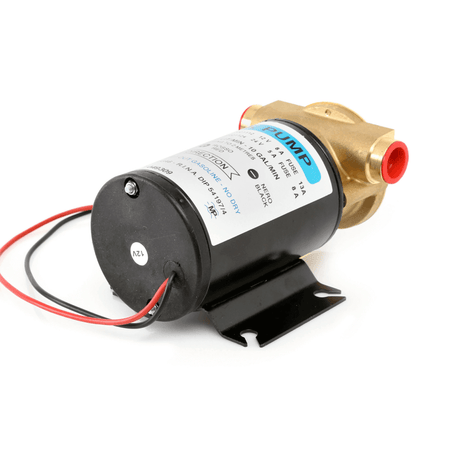 Pompa autoadescante 45 lt/min corpo bronzo 12V con motore nero, staffa di fissaggio e cavi elettrici rosso/nero | Onautica
