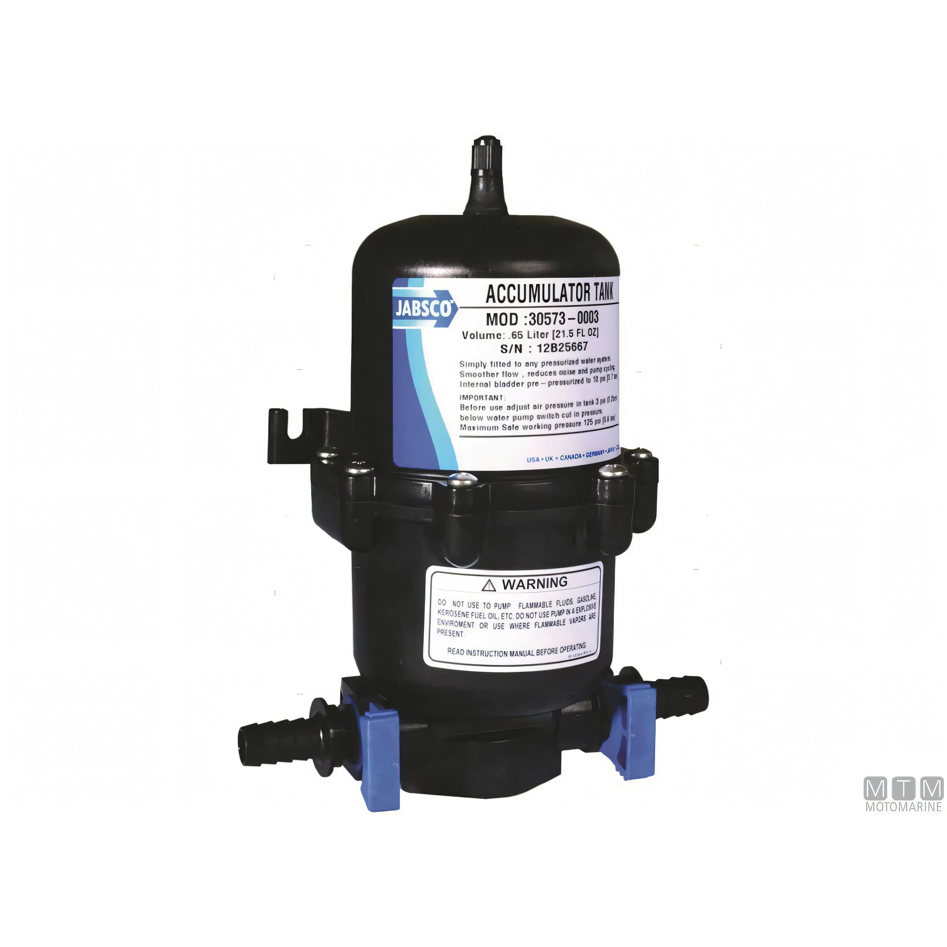 Jabsco serbatoio di accumulo per pompa autoclave — 0,65 L