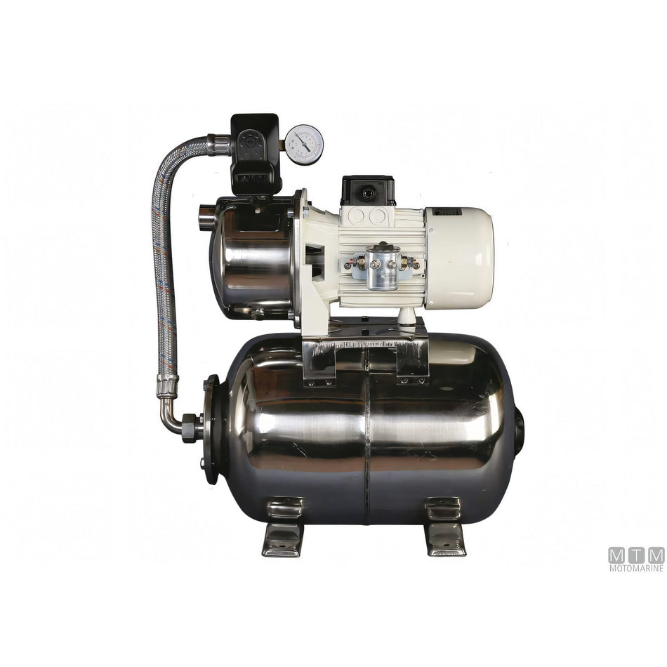 Pompa autoclave CEM J-Inox/20X in acciaio inox con serbatoio — Pompa 12V