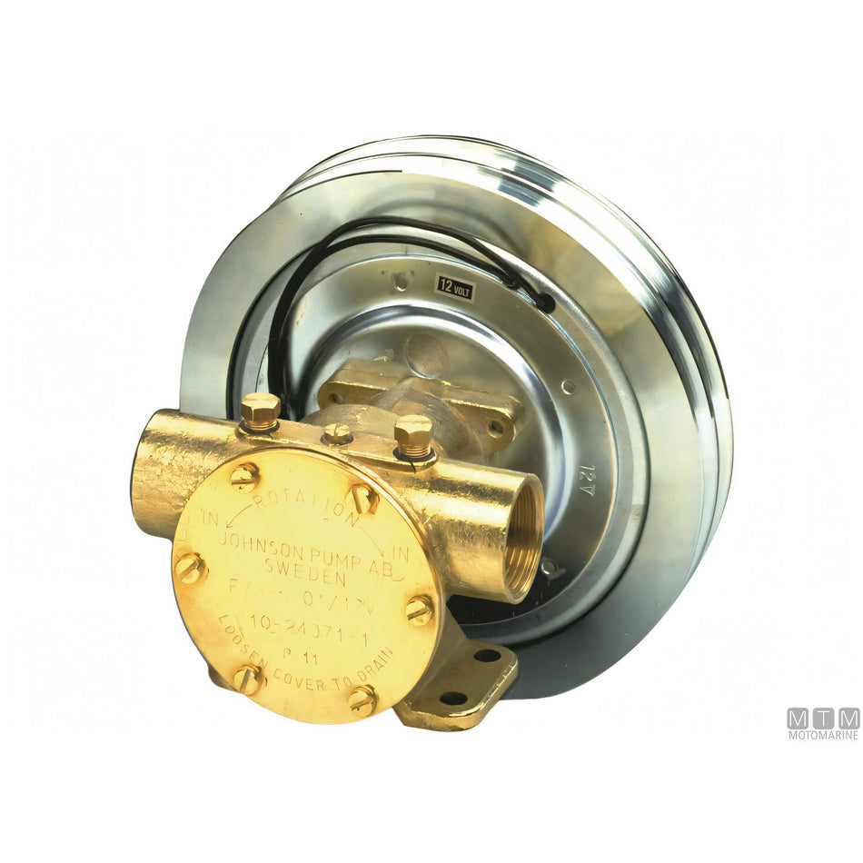 SPX Johnson pompa raffreddamento motore F7B-5001 con frizione elettromagnetica — Pompa completa con frizione