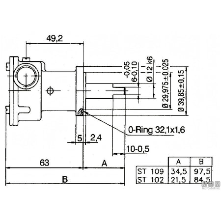 Ancor Pompa Raffreddamento ST109 Bronzo — ø 3/8"