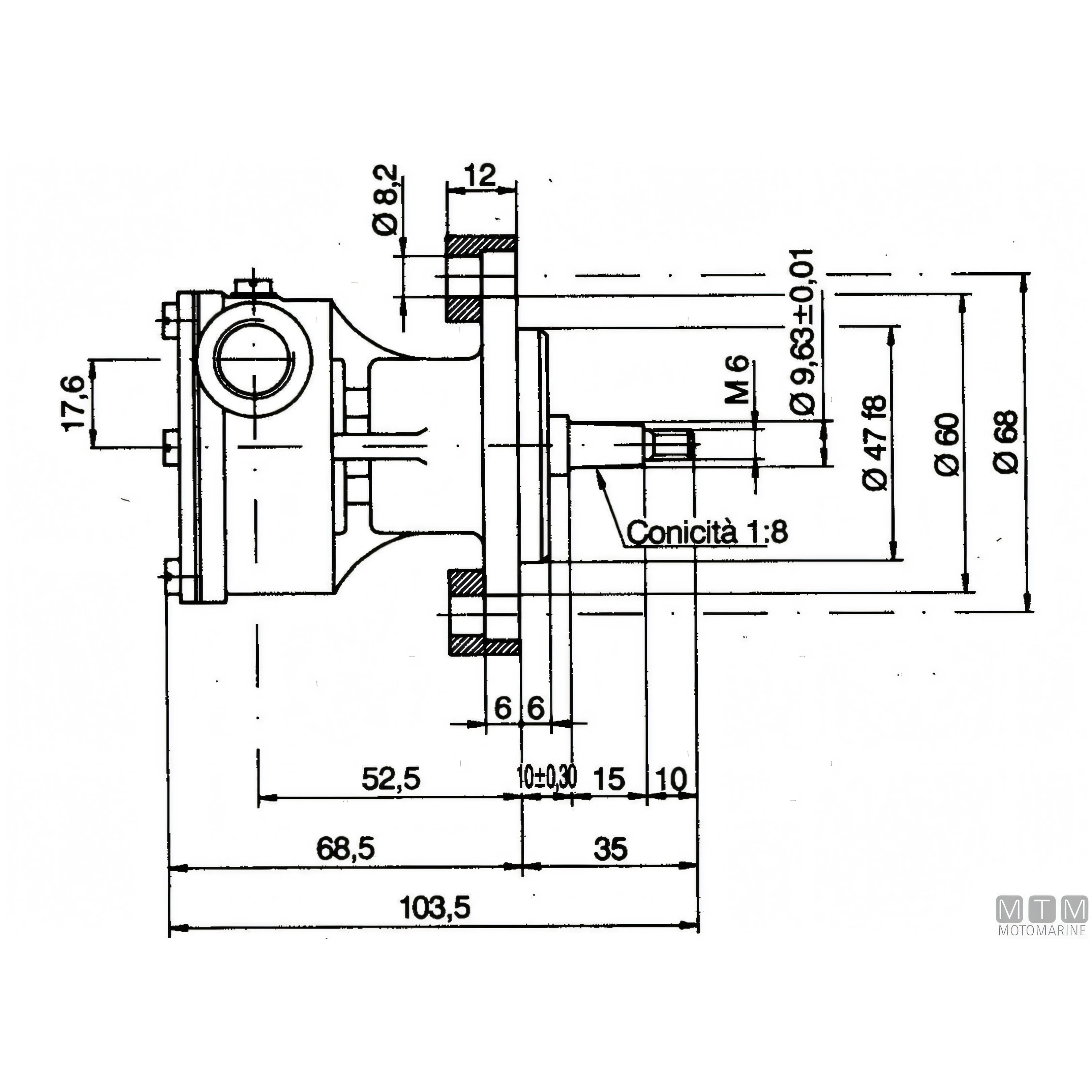 Ancor Pompa di raffreddamento ST139 in bronzo — 3/8"