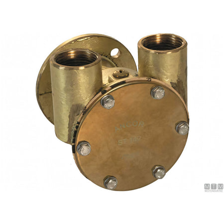 Ancor pompa raffreddamento ST142 in bronzo con girante in neoprene — ø 3/4"