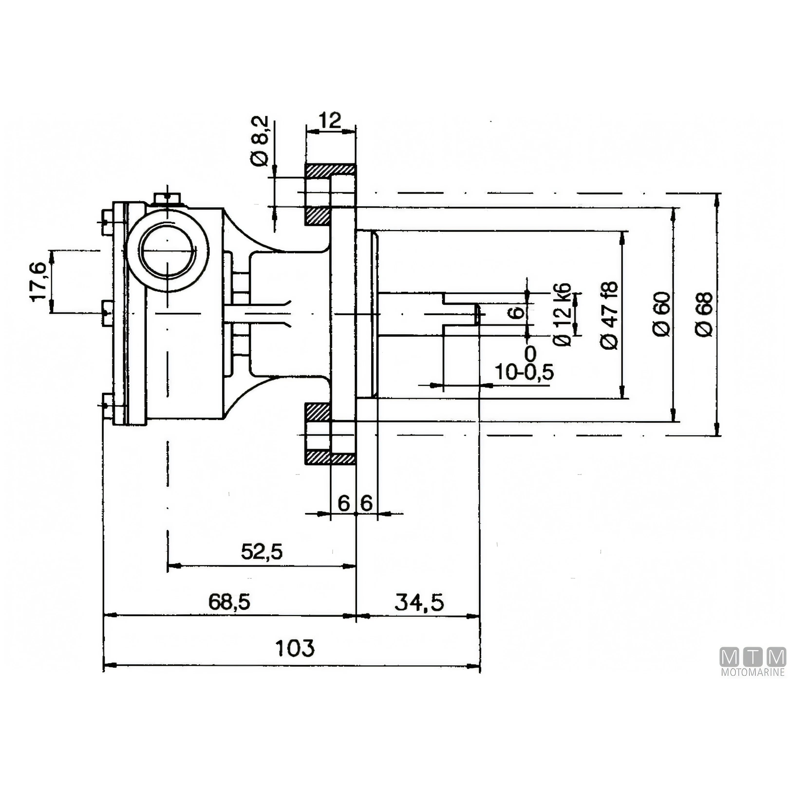 Ancor Pompa di Raffreddamento ST137 Bronzo — 3/8"