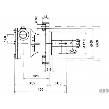 Ancor Pompa di Raffreddamento ST137 Bronzo — 3/8"