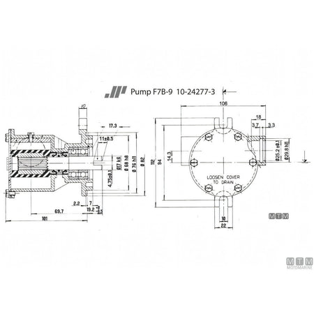 Johnson Pompa di Raffreddamento F7B-9 — F7B-9