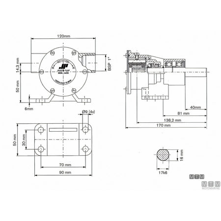 Johnson pompa di raffreddamento F7B-8 — F7B-8