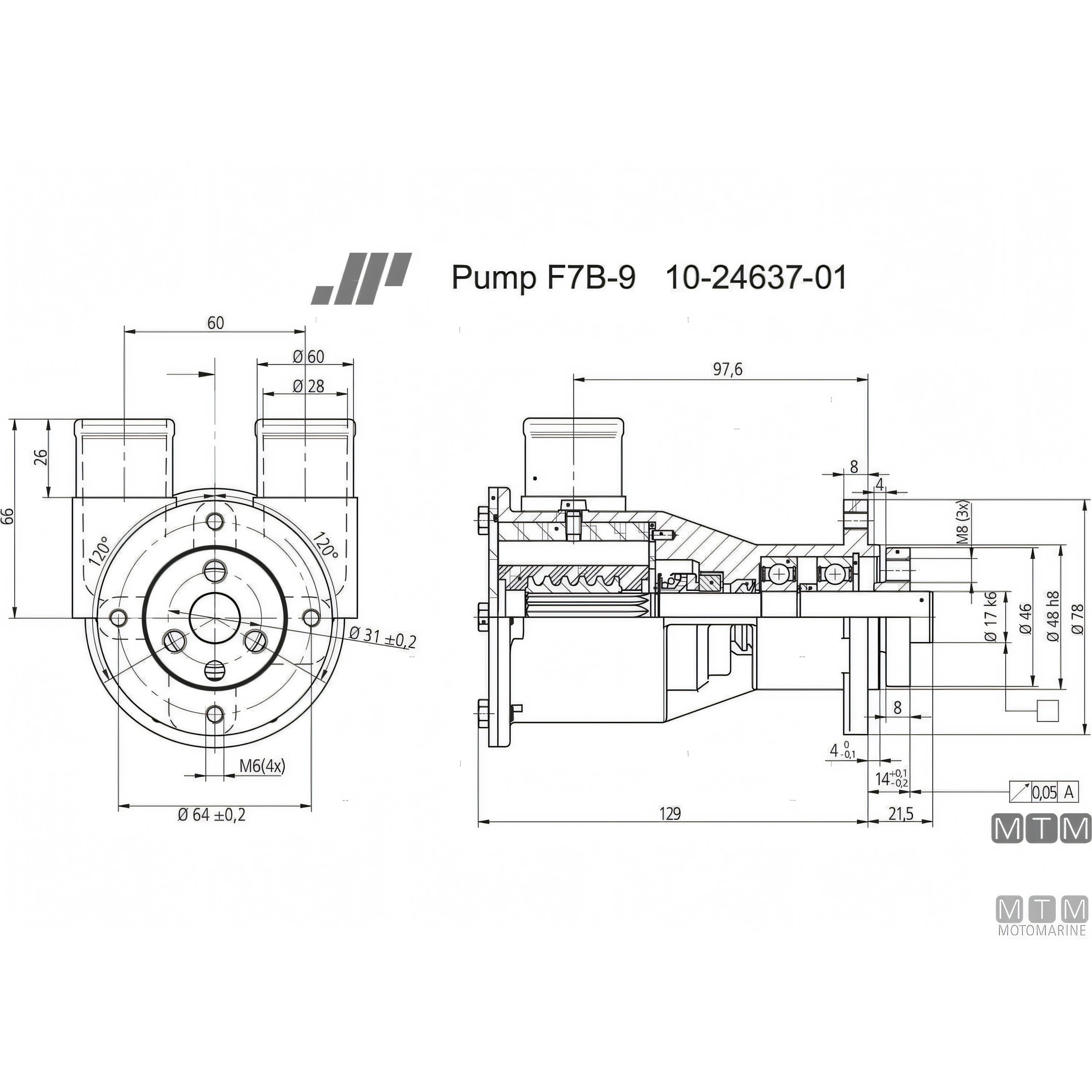 Johnson pompa raffreddamento F7B-9 — F7B-9