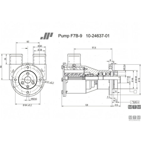 Johnson pompa raffreddamento F7B-9 — F7B-9