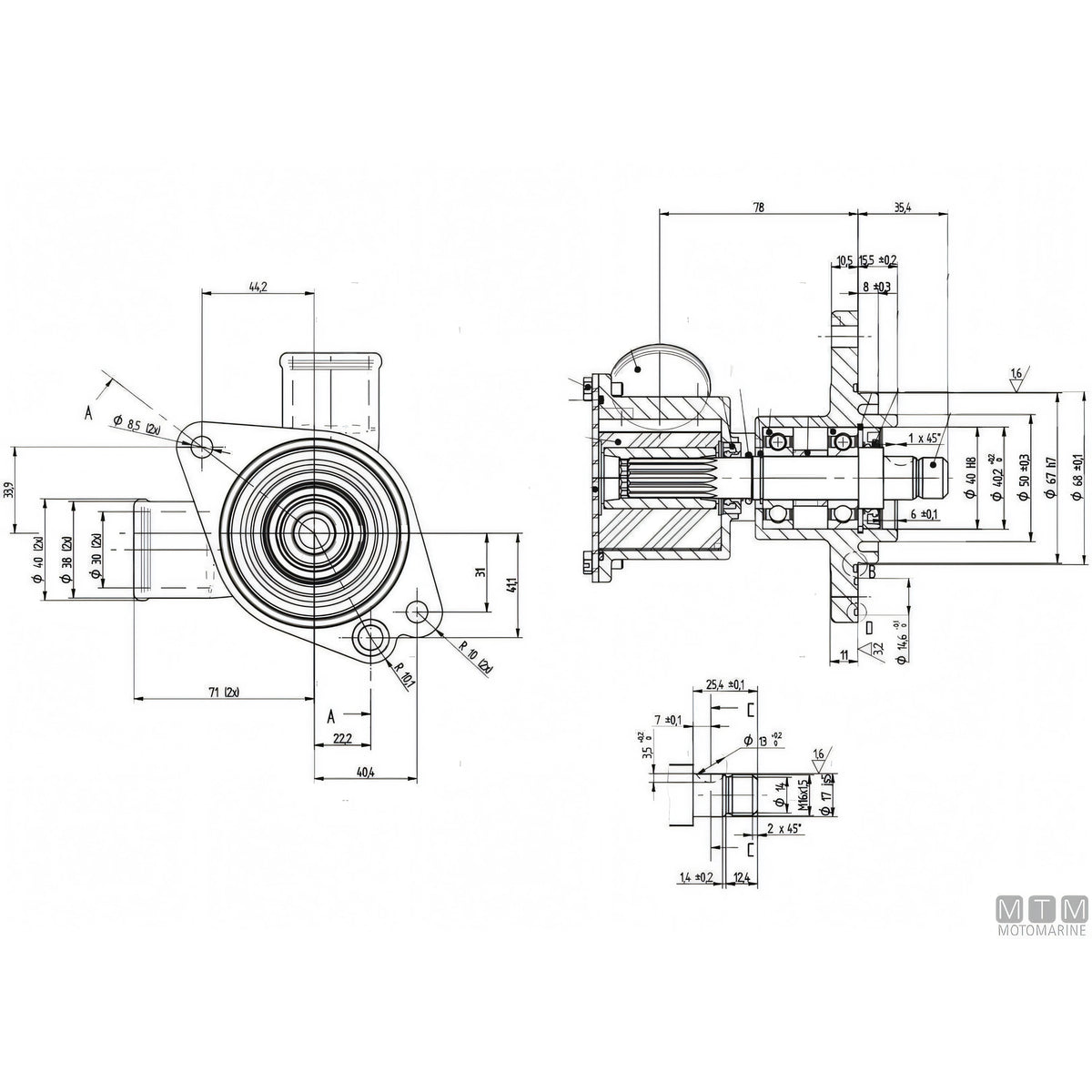 Johnson Pompa di Raffreddamento F6B-9 — F6B-9
