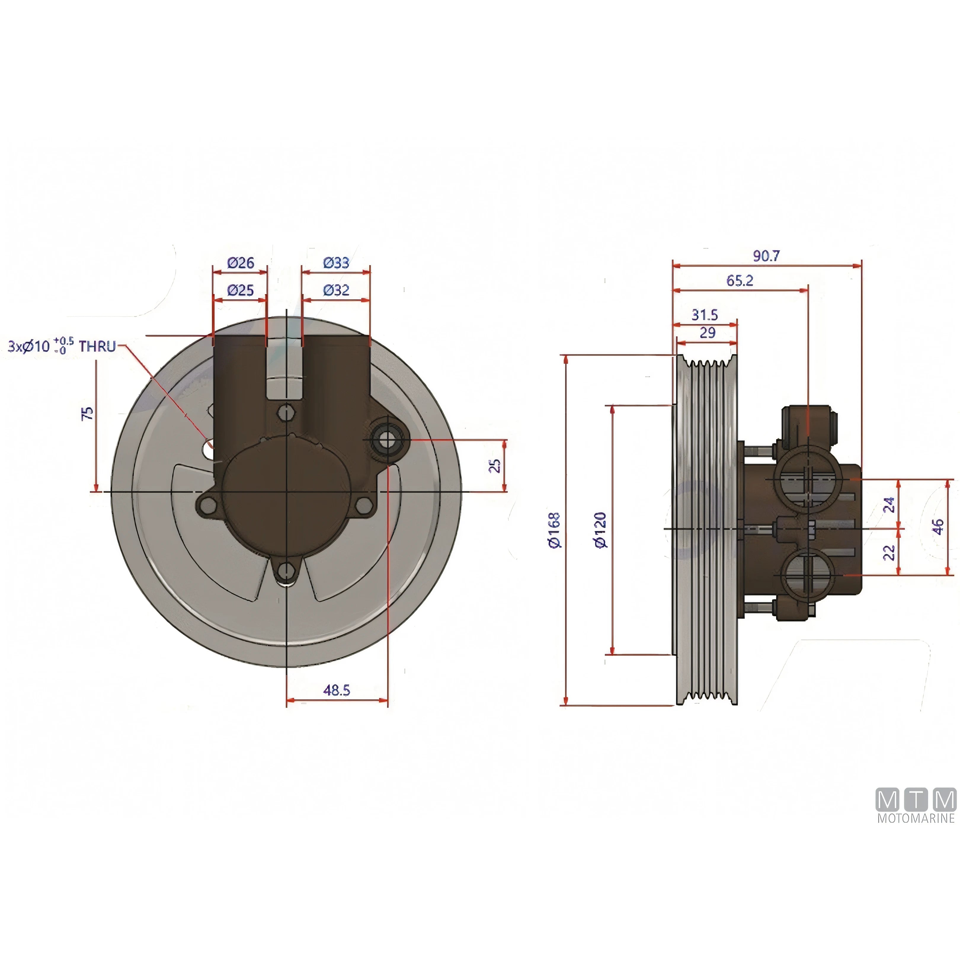 Johnson pompa raffreddamento F6B-9 — F6B-9