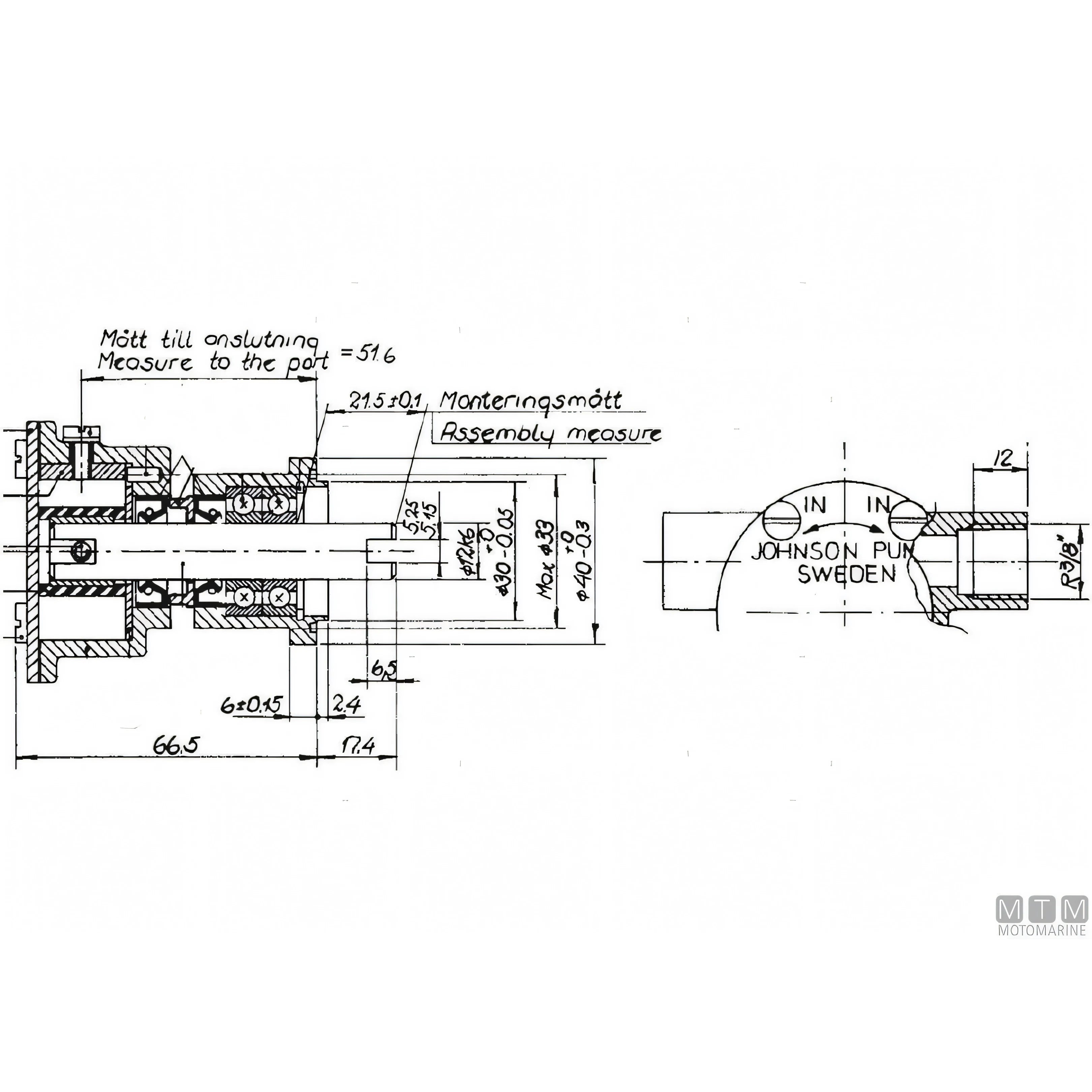 Johnson pompa di raffreddamento F35B-9 — F35B-9