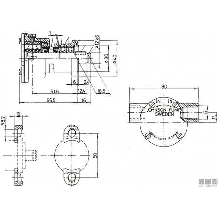 Johnson pompa di raffreddamento F35B-9 — F35B-9
