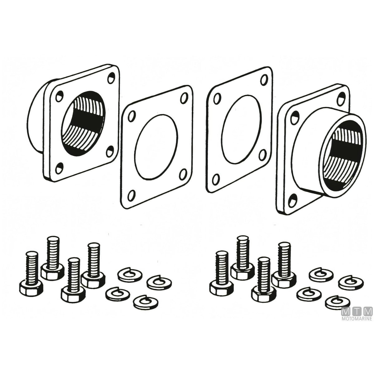 SPX Flow kit adattatore bocche ventilatore estrattore — 1"½ GAS
