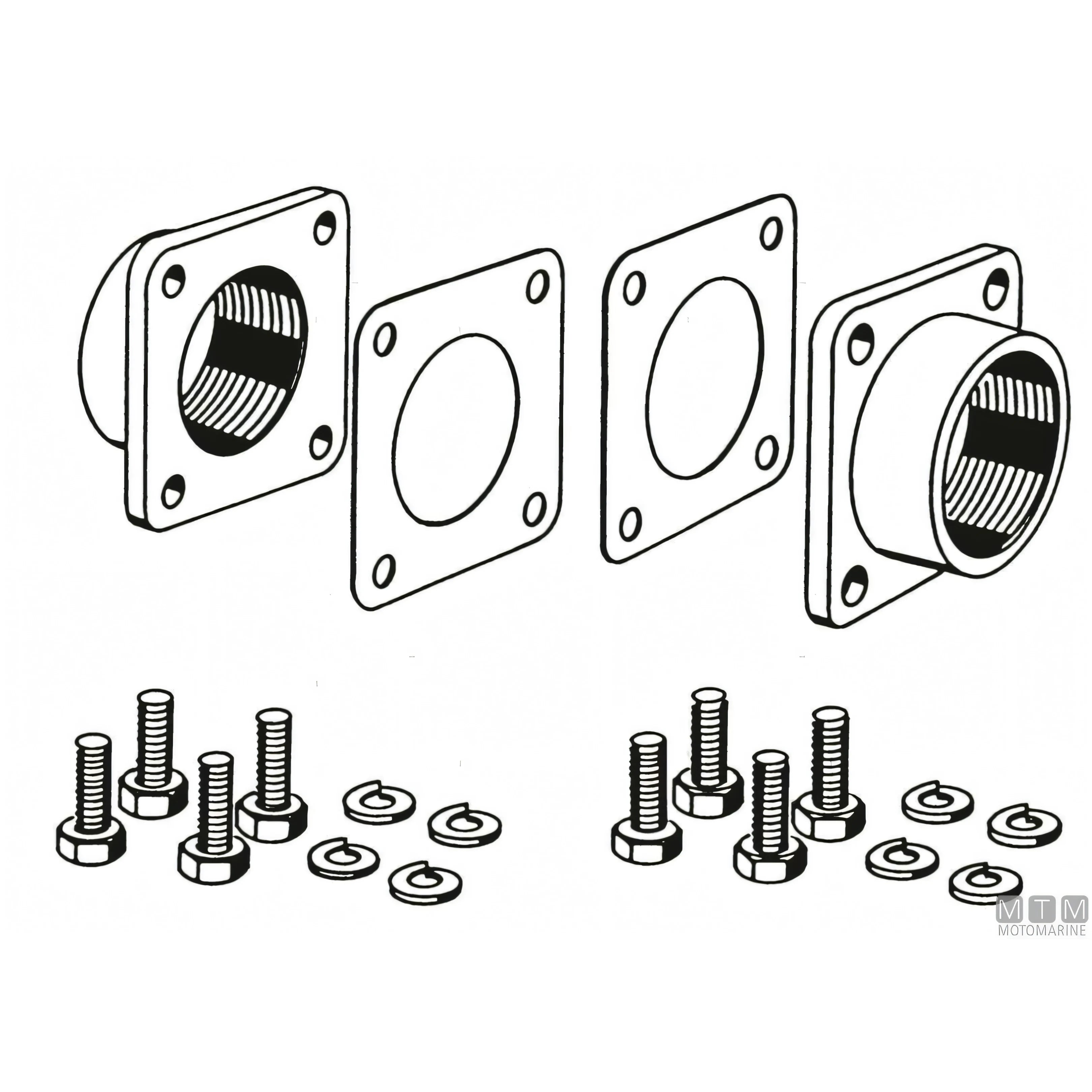 SPX Flow kit adattatore bocche ventilatore estrattore — 1"½ GAS