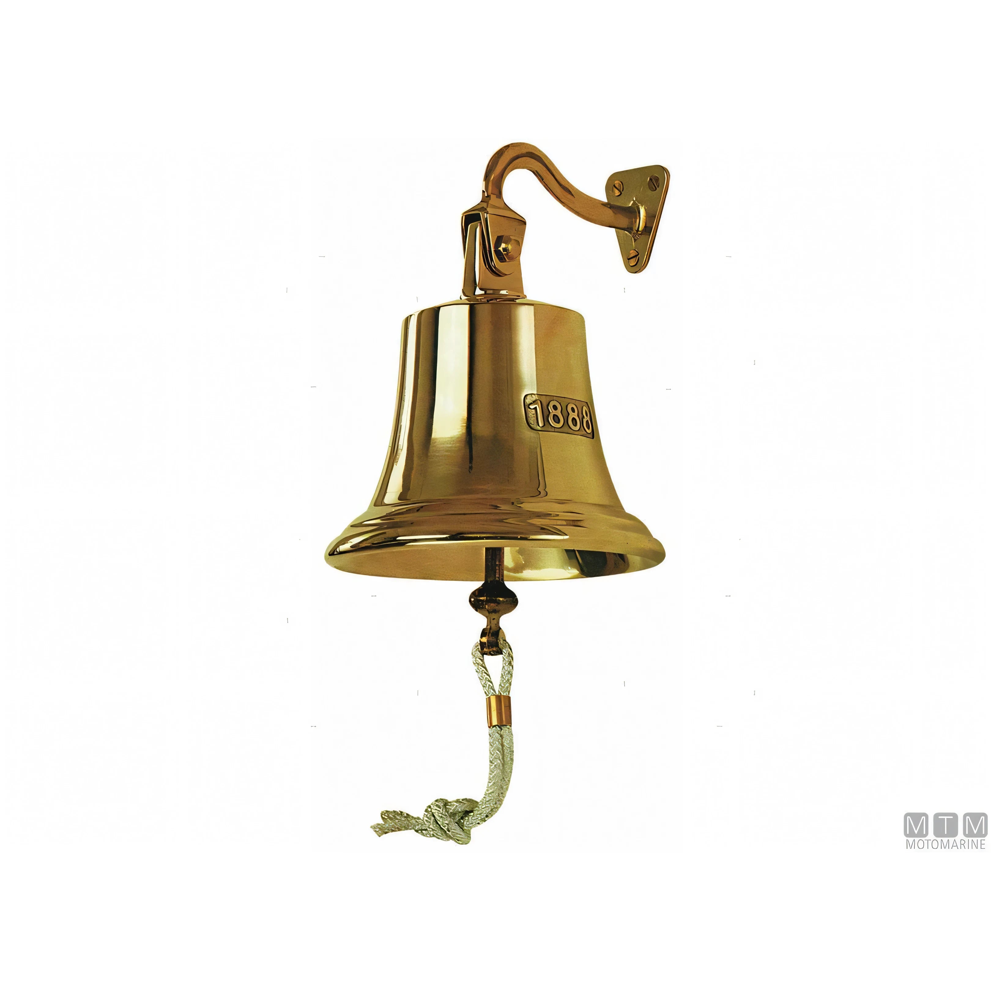 Foresti e Suardi Campana Old Navy in ottone lucido — Ø 160 mm