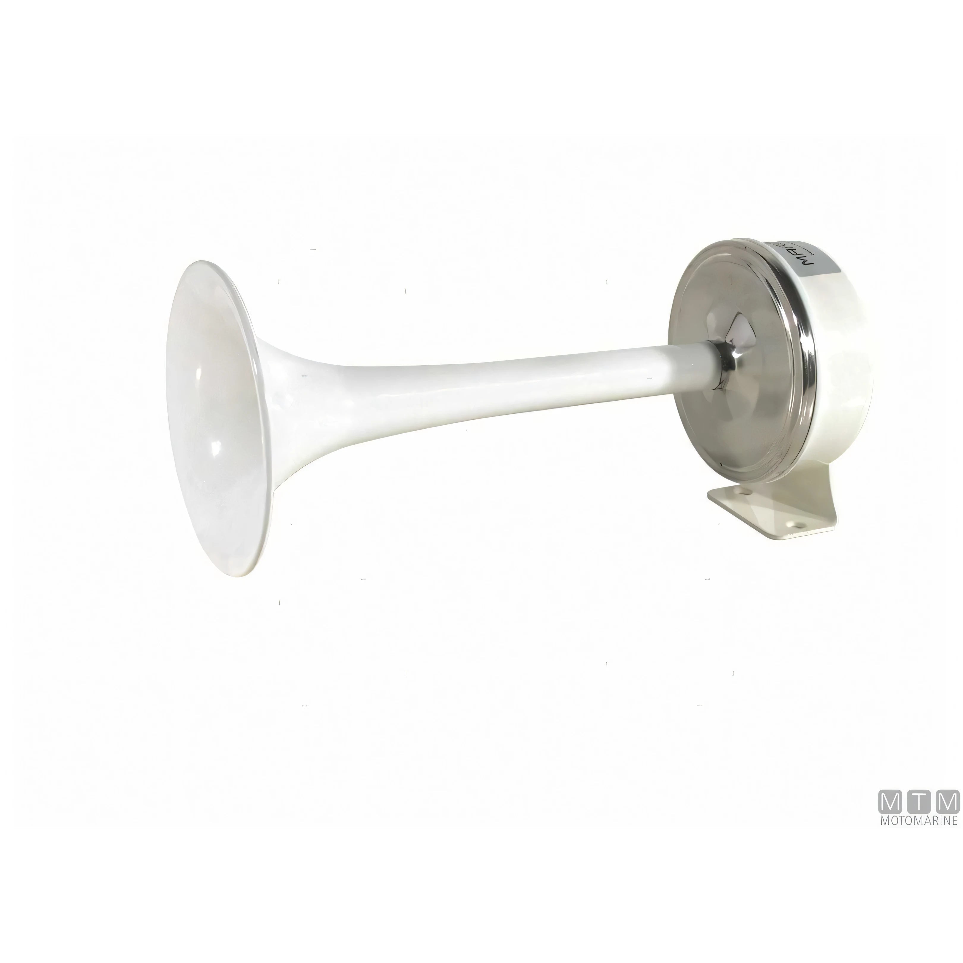 Marco tromba singola WH ottone laccato bianco — 12V