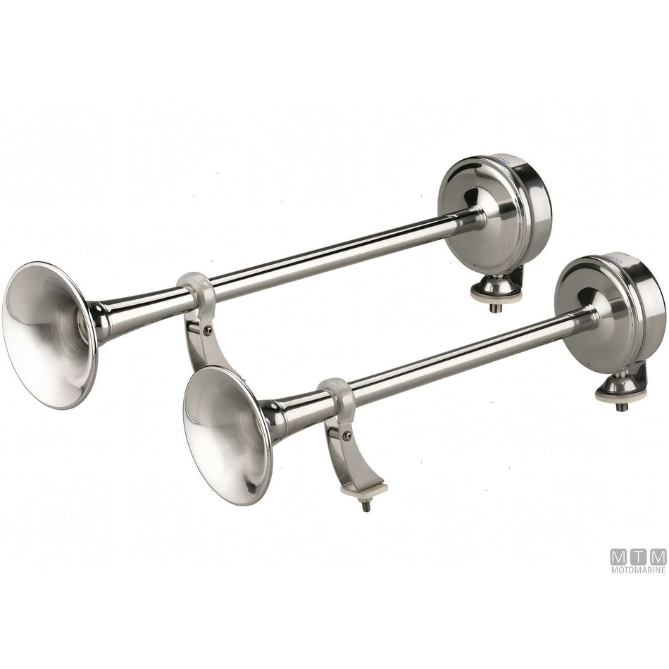 Marco Tromba Doppia in Acciaio Inox — 12V