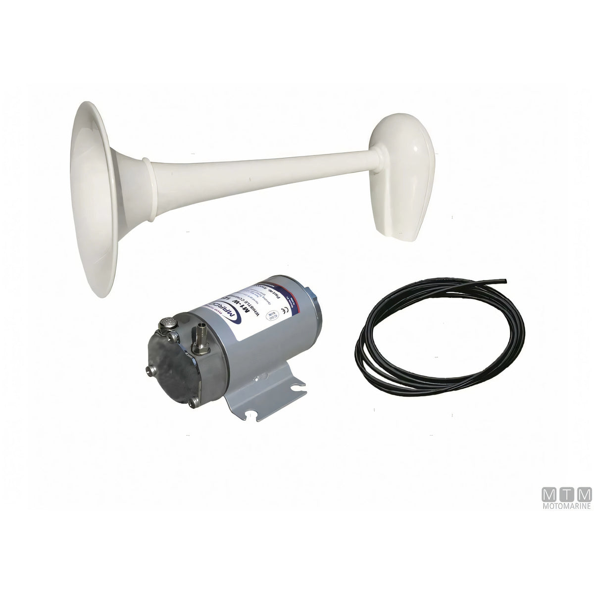 Marco Tromba R.I.Na. Bianca con compressore — Tromba 12V - L 460 mm