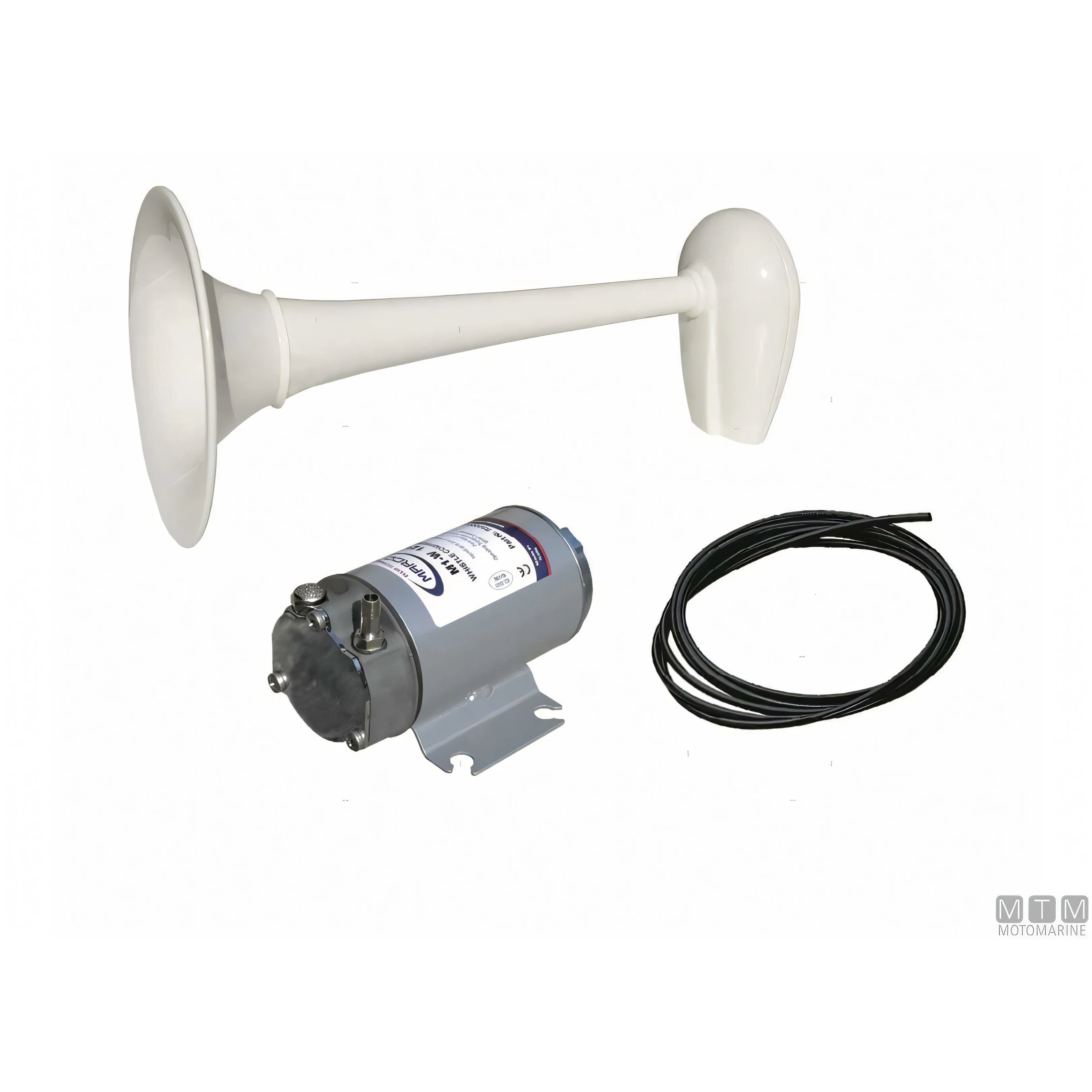 Marco Tromba R.I.Na. Bianca con compressore — Tromba 12V - L 460 mm