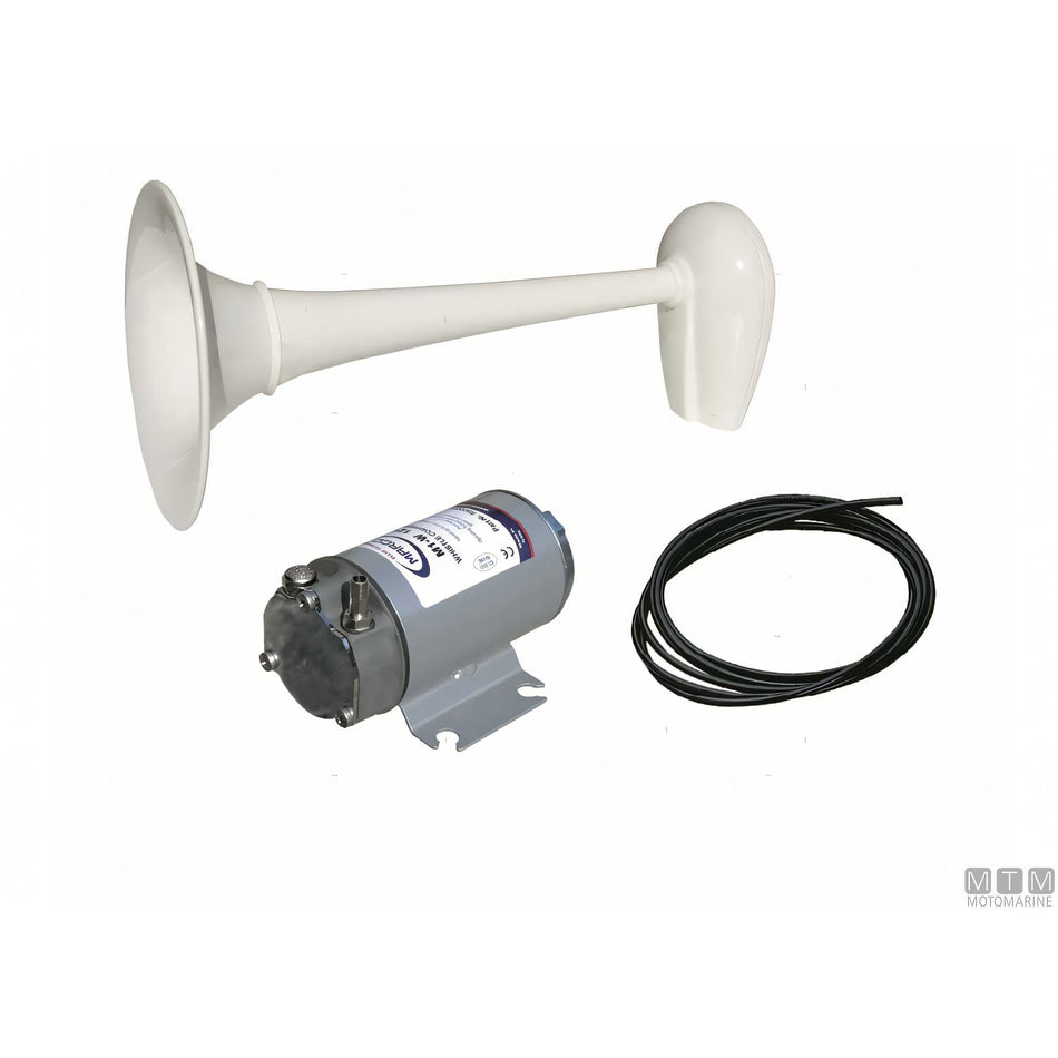 Marco Tromba R.I.Na. Bianca con compressore — Tromba 12V - L 460 mm