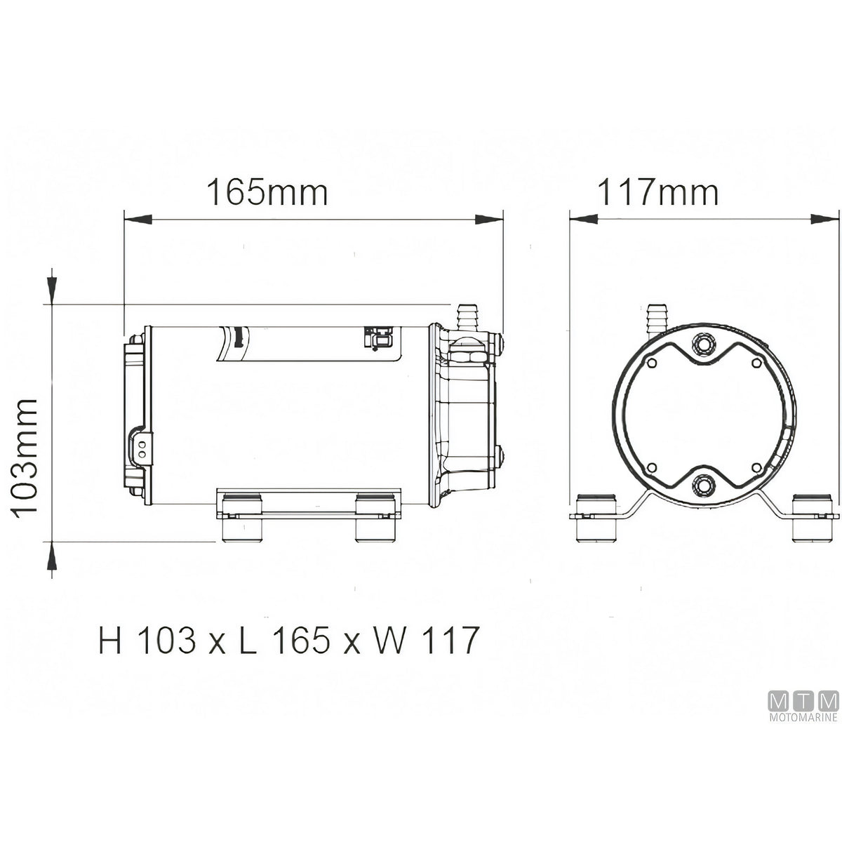 Marco Tromba R.I.Na. Cromata — 12V - L 450 mm