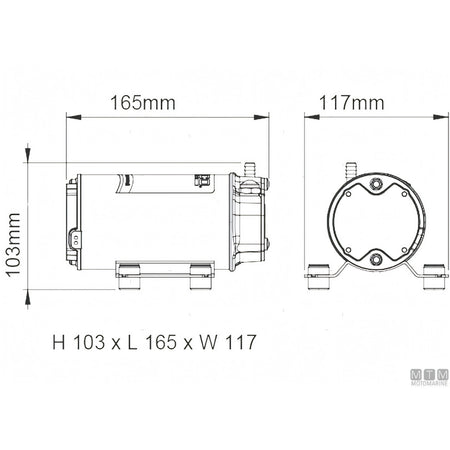 Marco Tromba R.I.Na. Cromata — 12V - L 450 mm