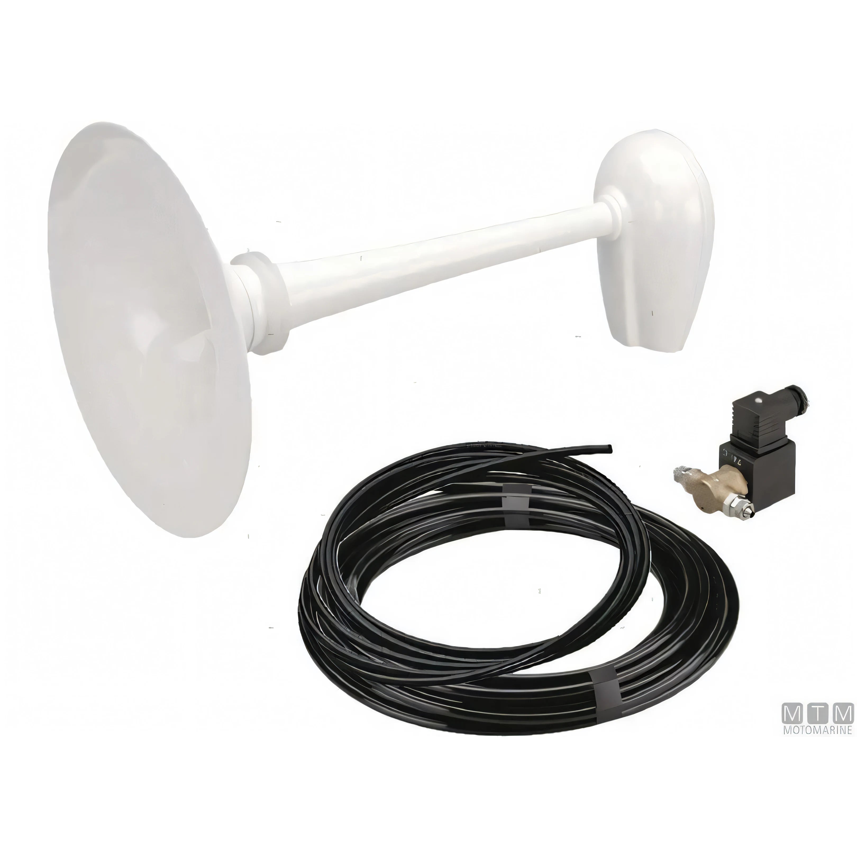 Tromba nautica Marco a norme R.I.Na. — Bianca 12V