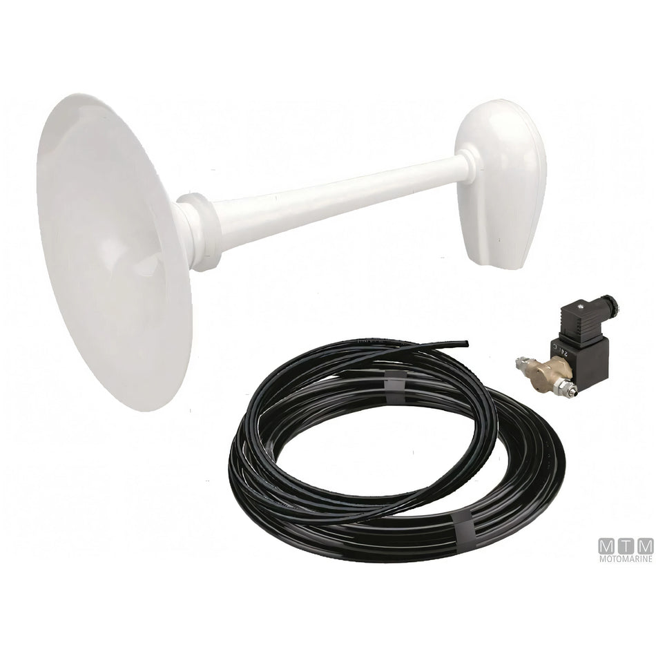Tromba nautica Marco a norme R.I.Na. — Bianca 12V
