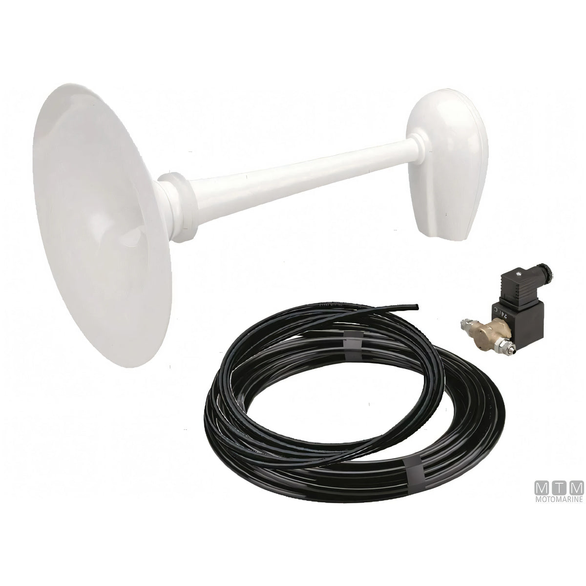 Tromba nautica Marco a norme R.I.Na. — Bianca 24V