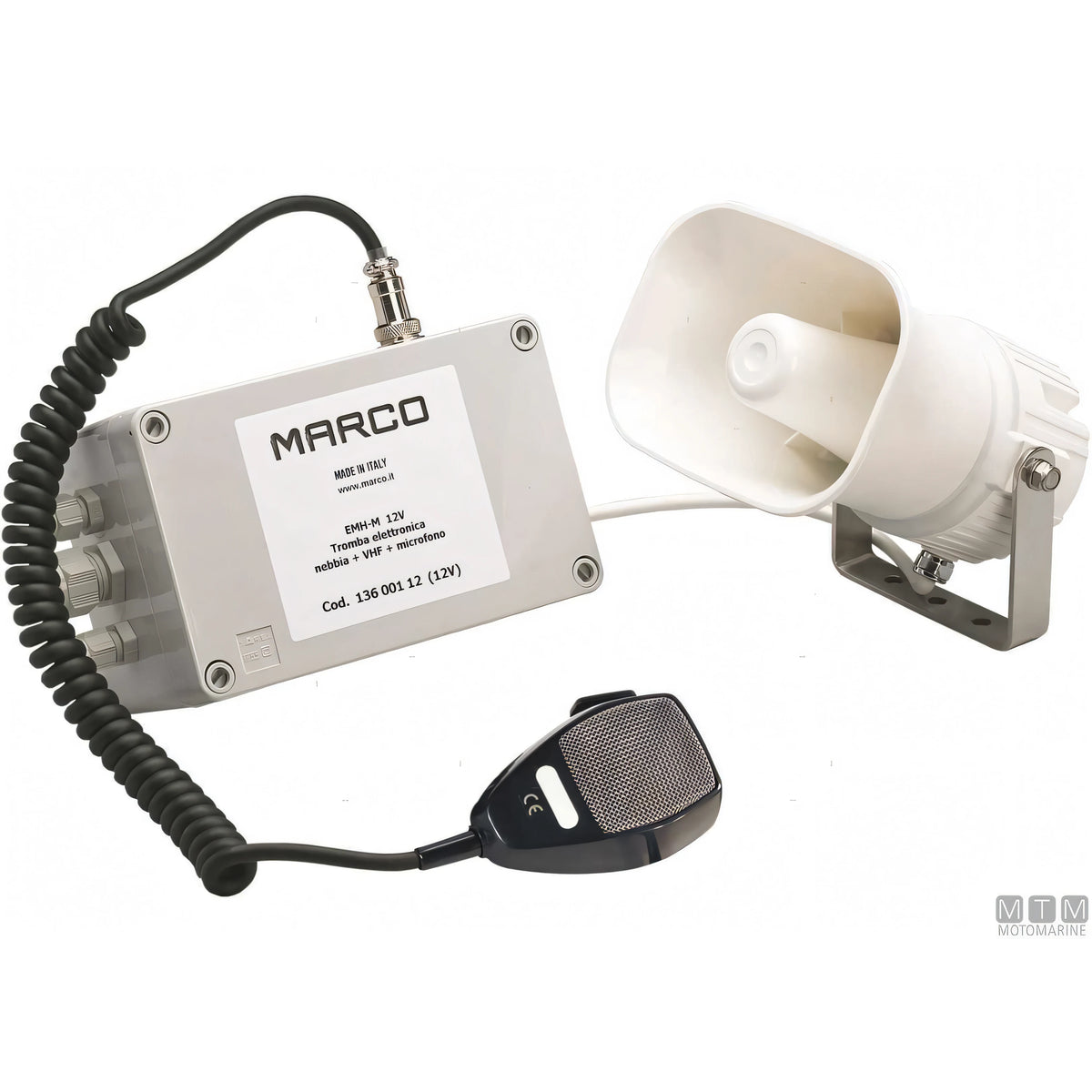 Marco avvisatore elettronico EMH 12V — Con microfono