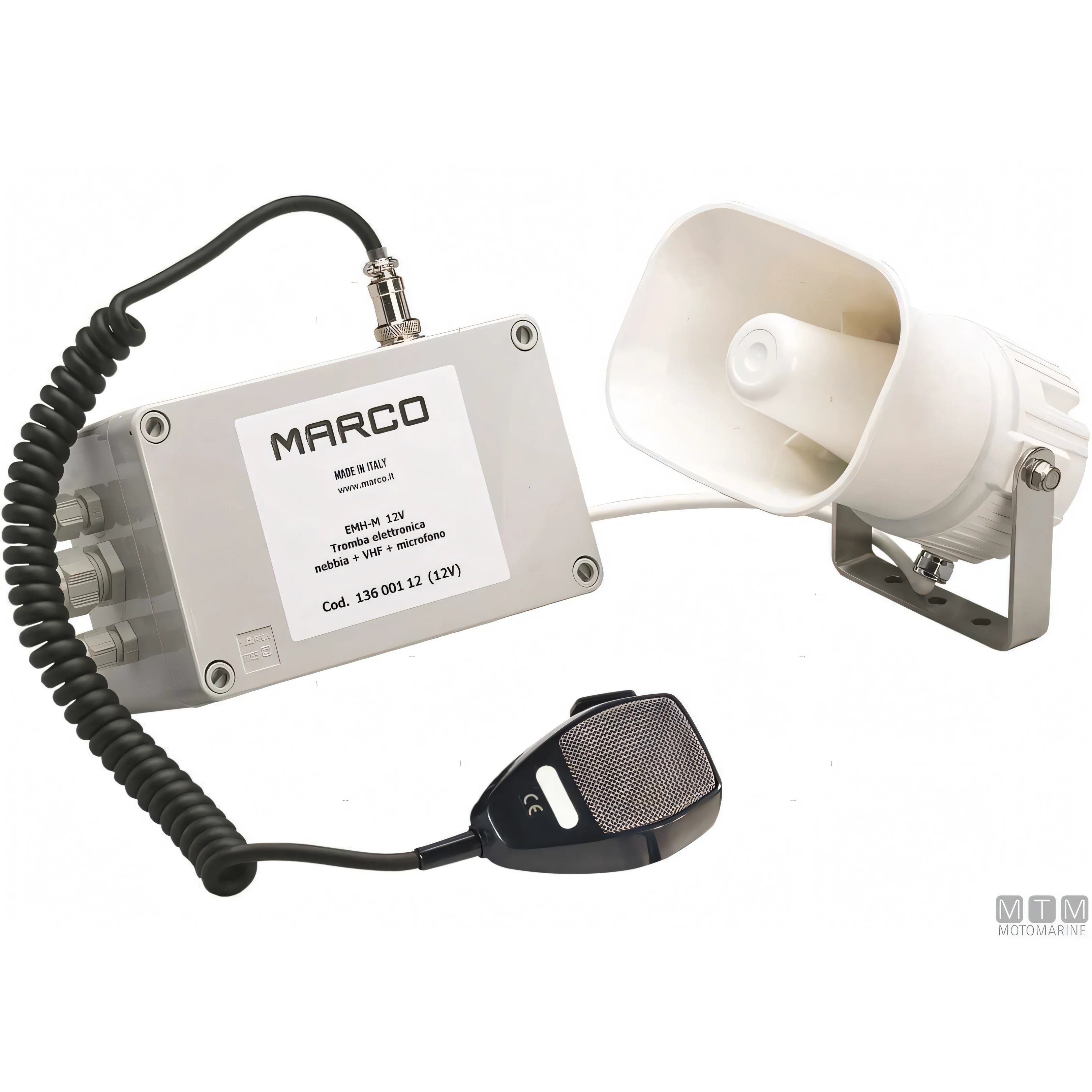 Marco avvisatore elettronico EMH 12V — Con microfono