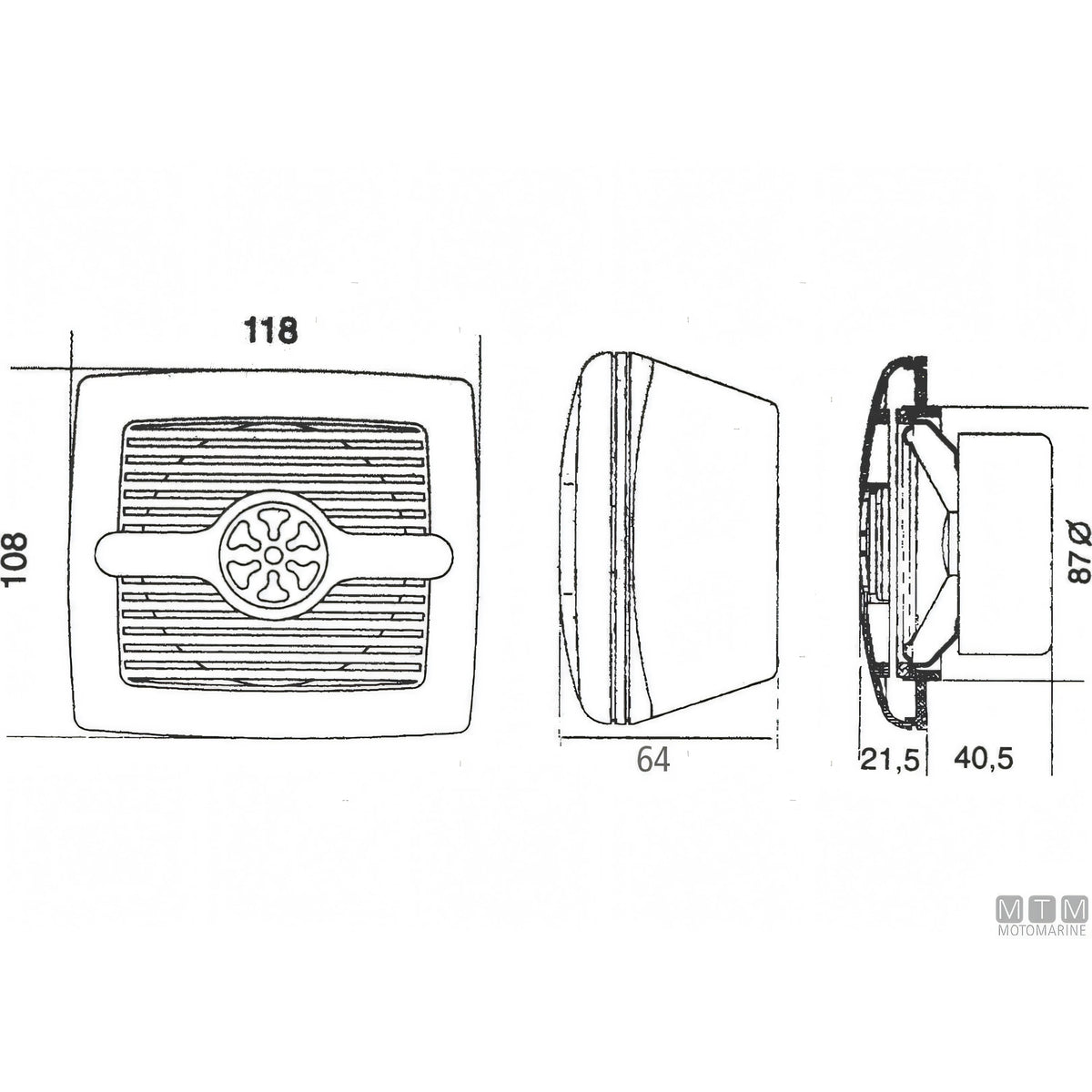 Riviera Altoparlante Quadra 60W — Senza Woofer