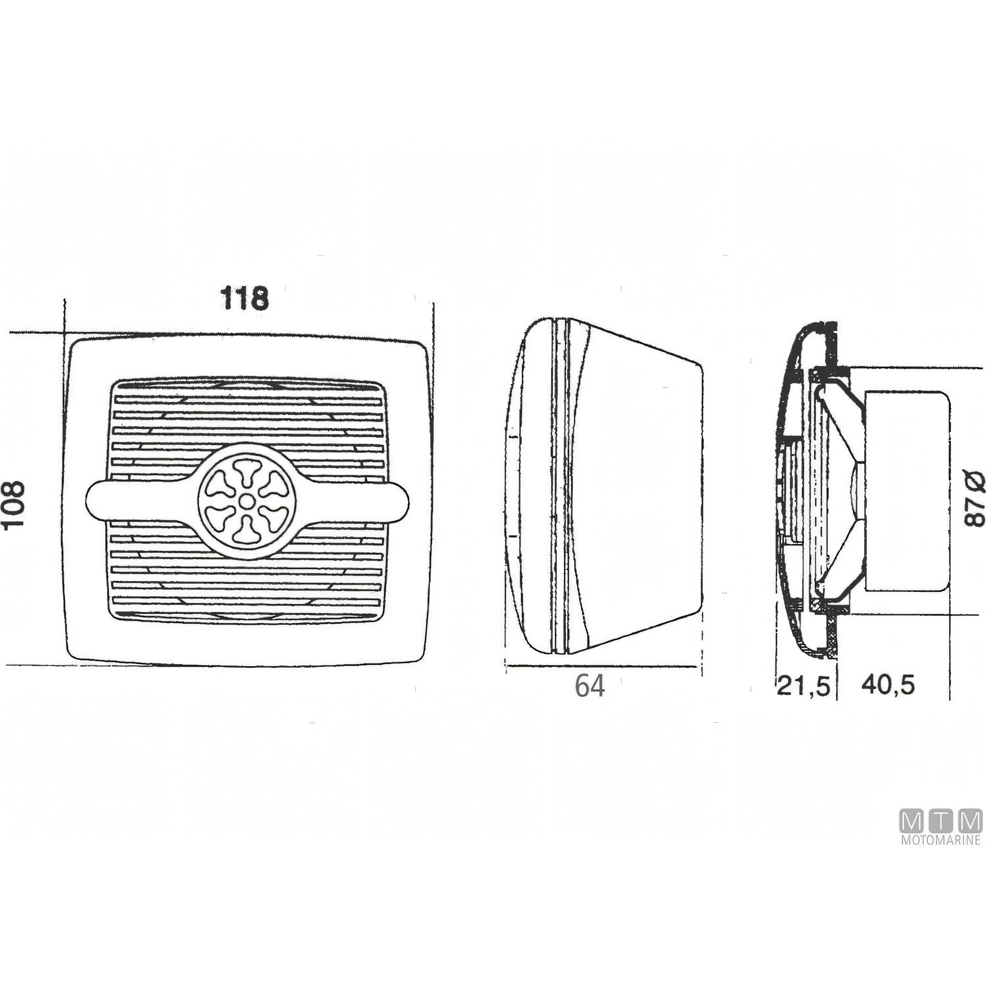 Riviera Altoparlante Quadra 60W — Senza Woofer