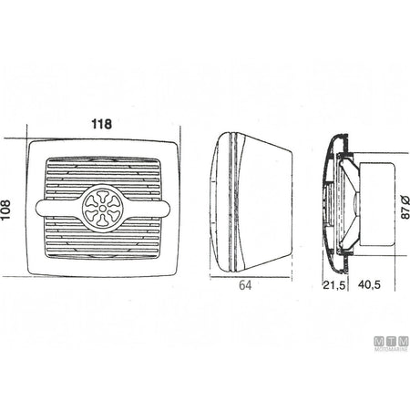 Riviera Altoparlante Quadra 60W — Senza Woofer