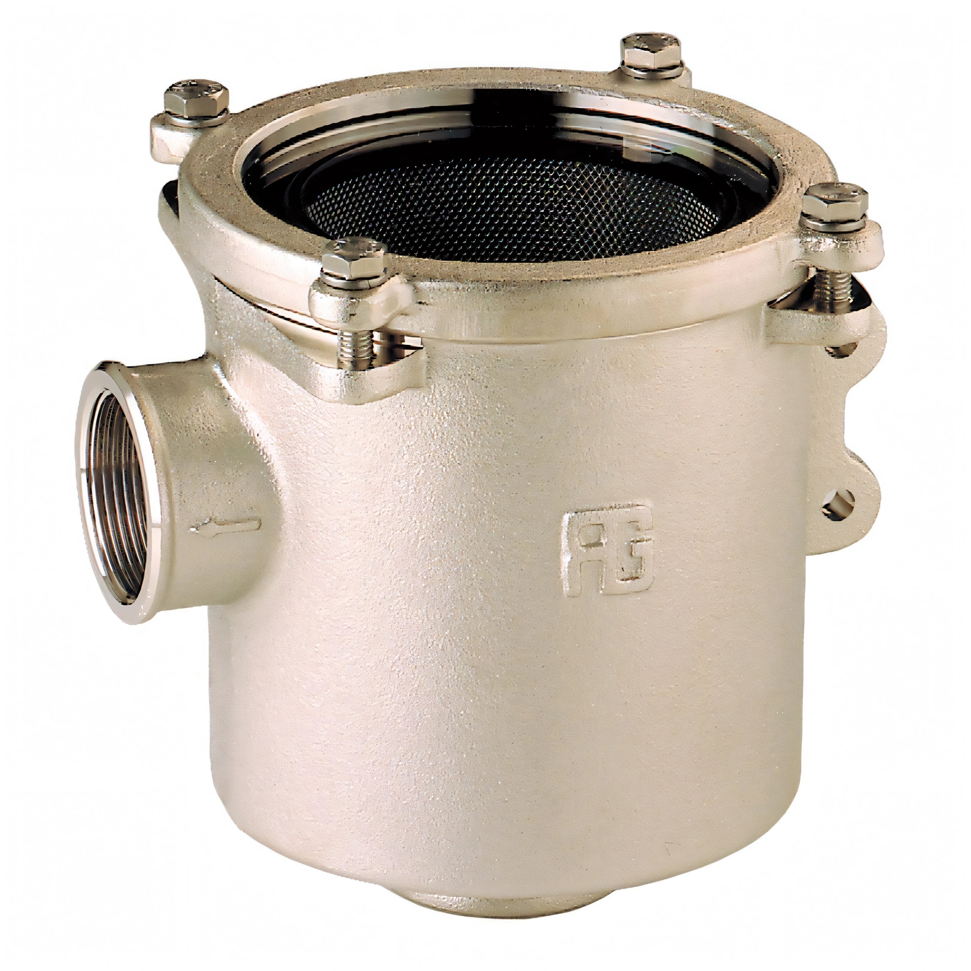 Filtro acqua Guidi Ionio in bronzo nichelato con coperchio trasparente