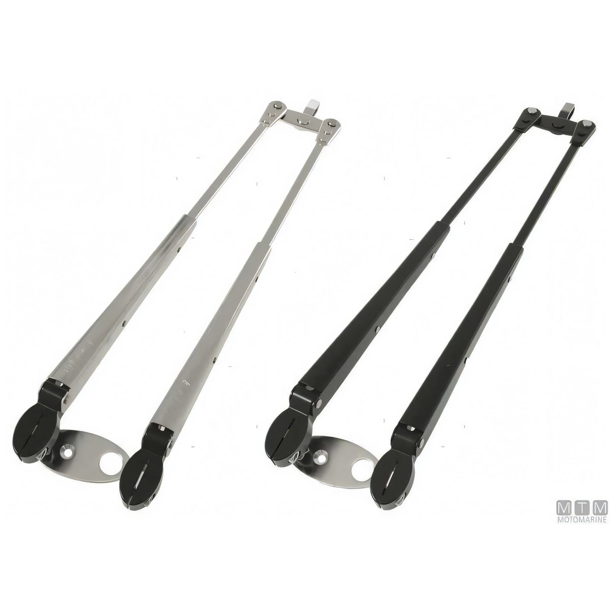Roca braccio tergicristallo a pantografo telescopico in acciaio inox — 324/460 mm - Lucido