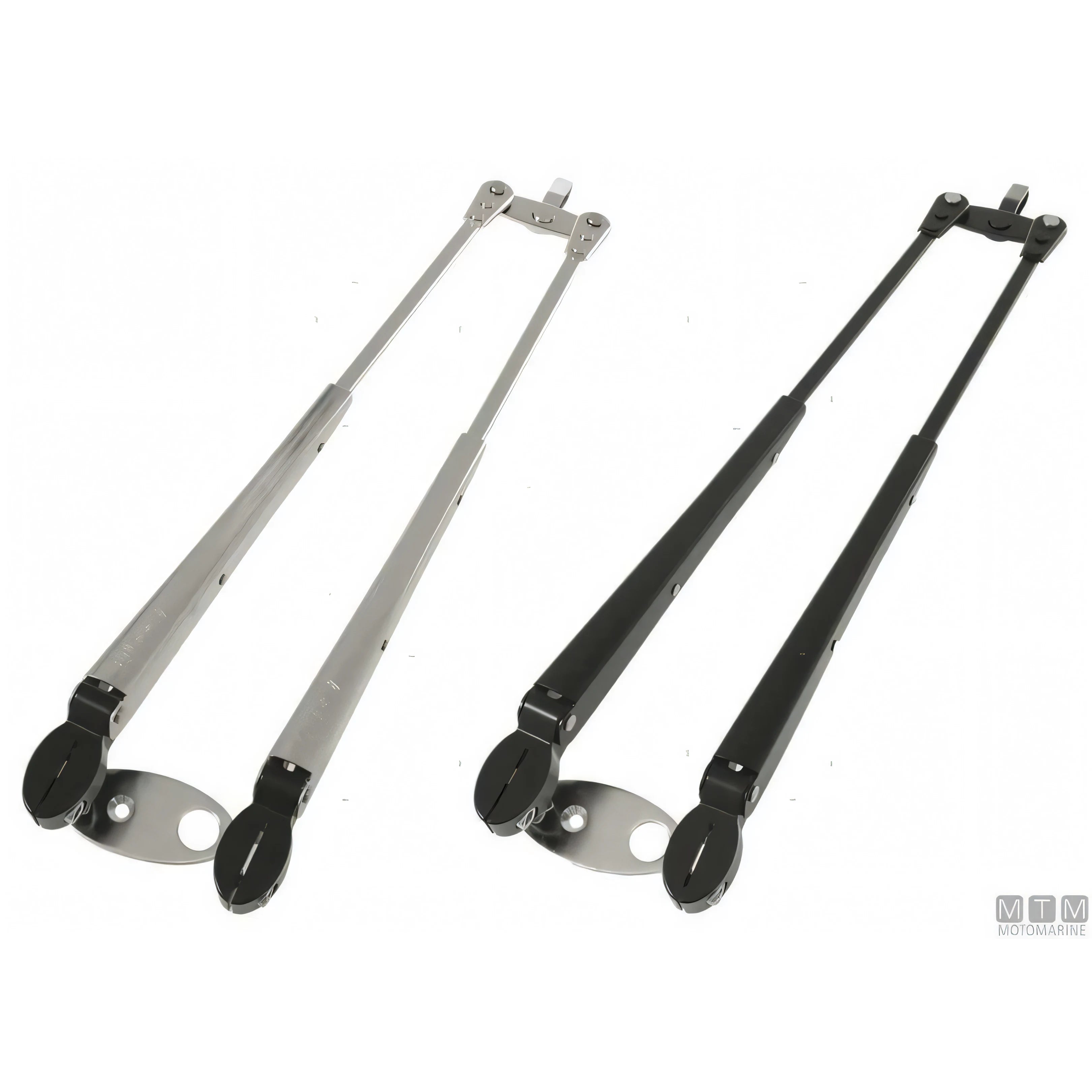 Roca braccio tergicristallo a pantografo telescopico in acciaio inox — 324/460 mm - Lucido