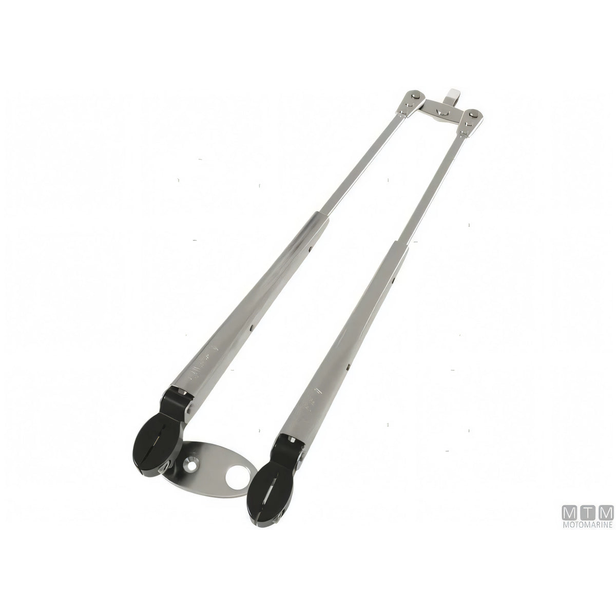Roca braccio tergicristallo a pantografo telescopico in acciaio inox — 324/460 mm - Lucido