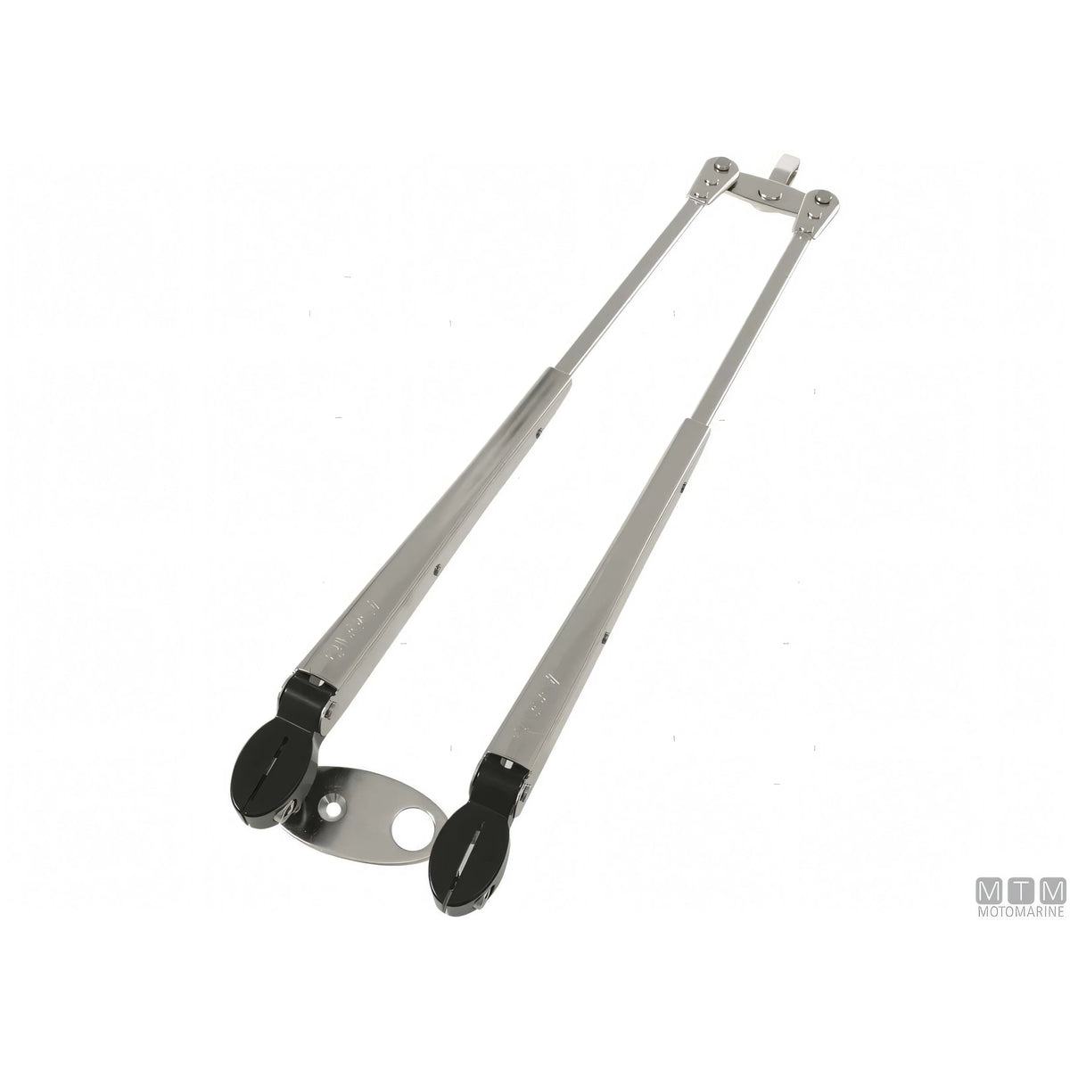 Roca braccio tergicristallo a pantografo telescopico in acciaio inox — 454/591 mm - Lucido
