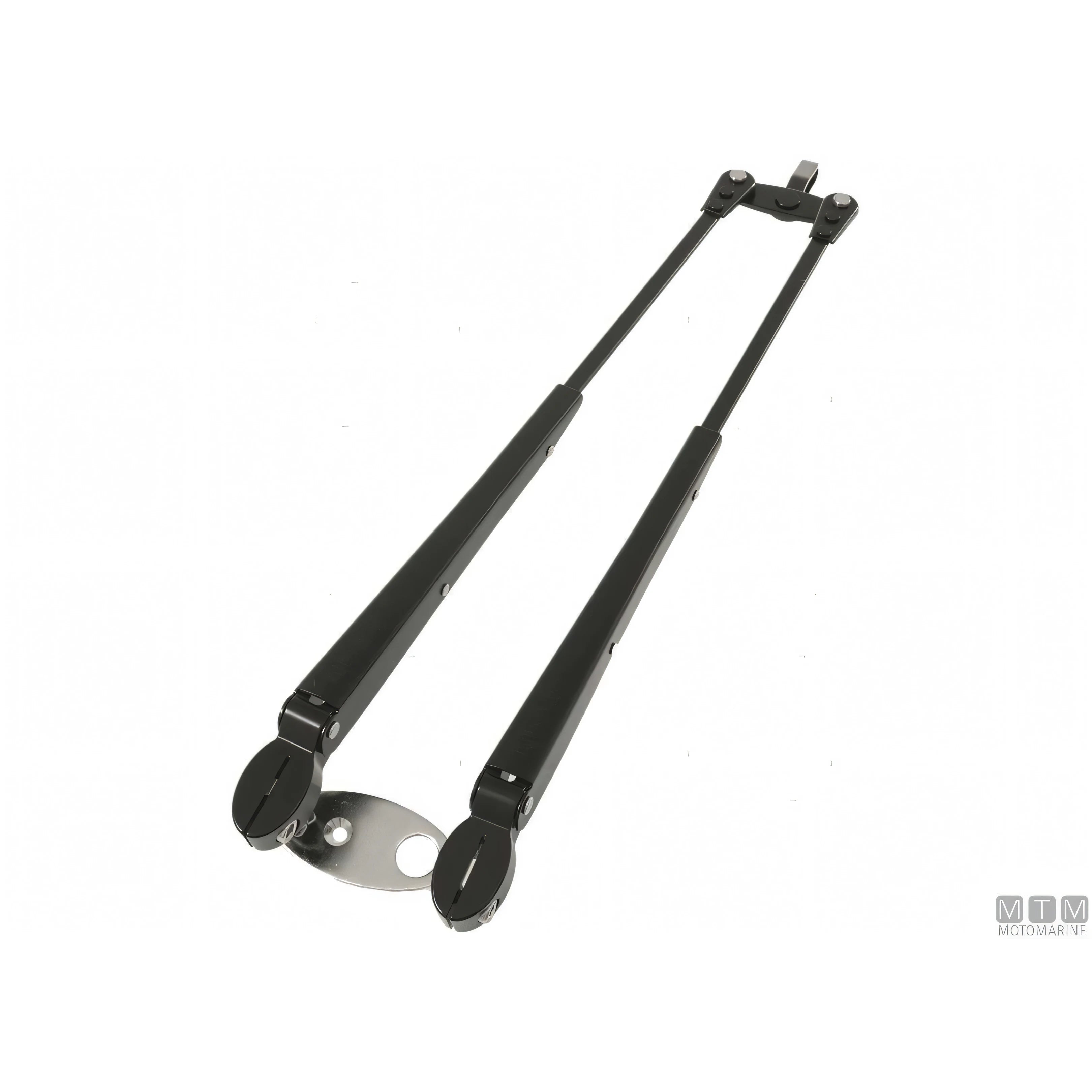 Roca braccio tergicristallo a pantografo telescopico in acciaio inox — 454/591 mm - Brunito