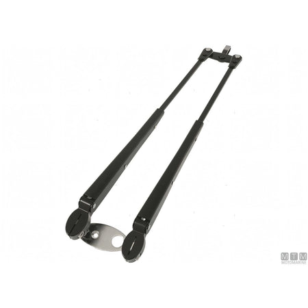 Roca braccio tergicristallo a pantografo telescopico in acciaio inox — 454/591 mm - Brunito