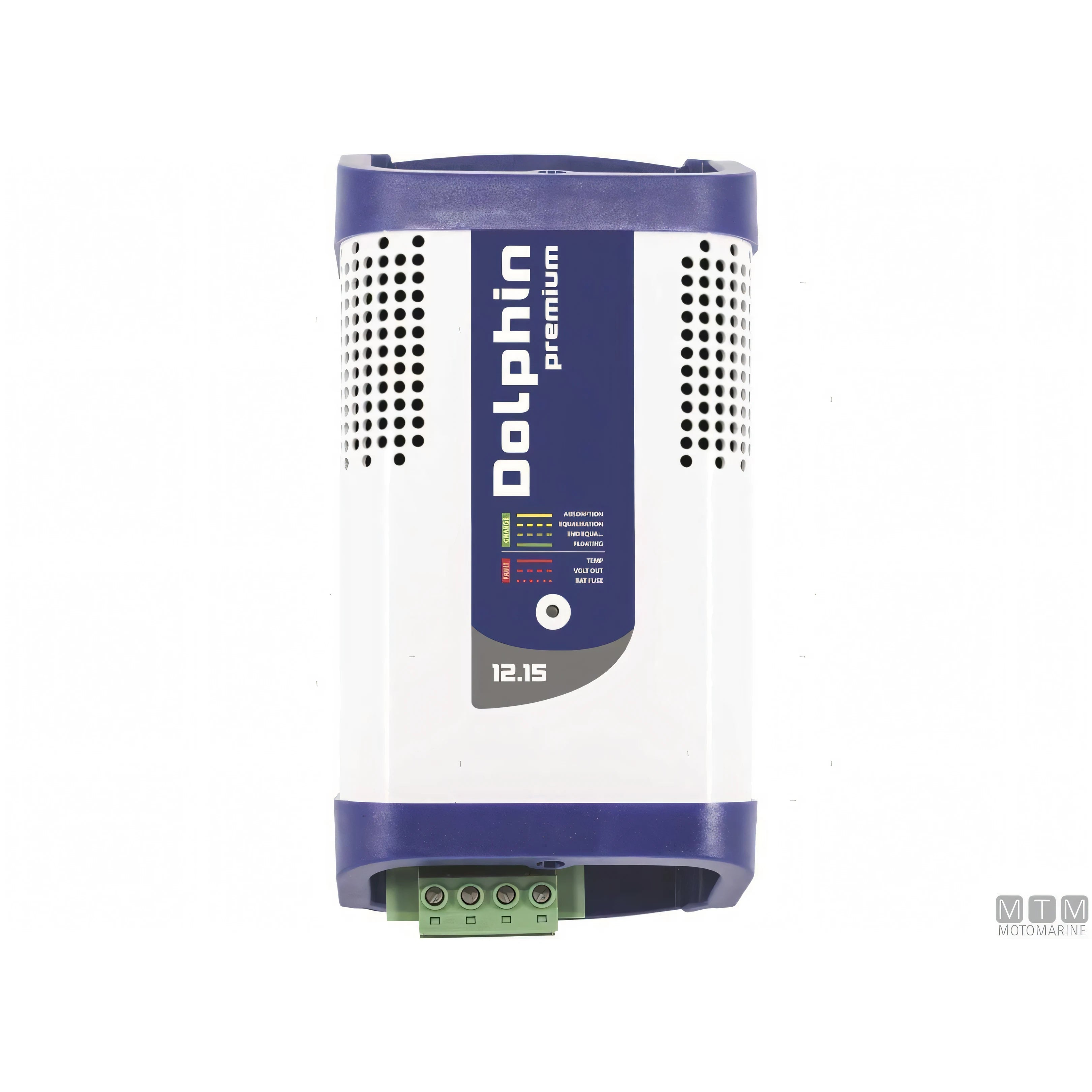 Caricabatterie Dolphin Premium cassa in alluminio anodizzato — 12V 15A