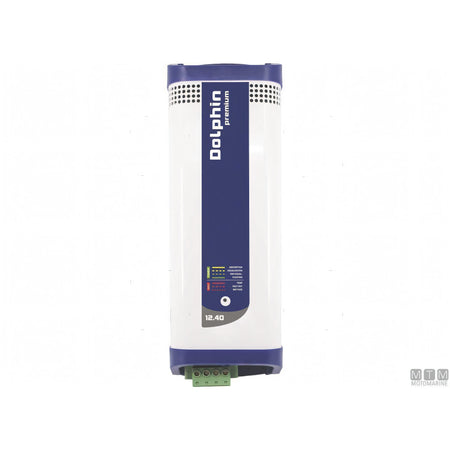 Caricabatterie Dolphin Premium cassa in alluminio anodizzato — 12V 40A