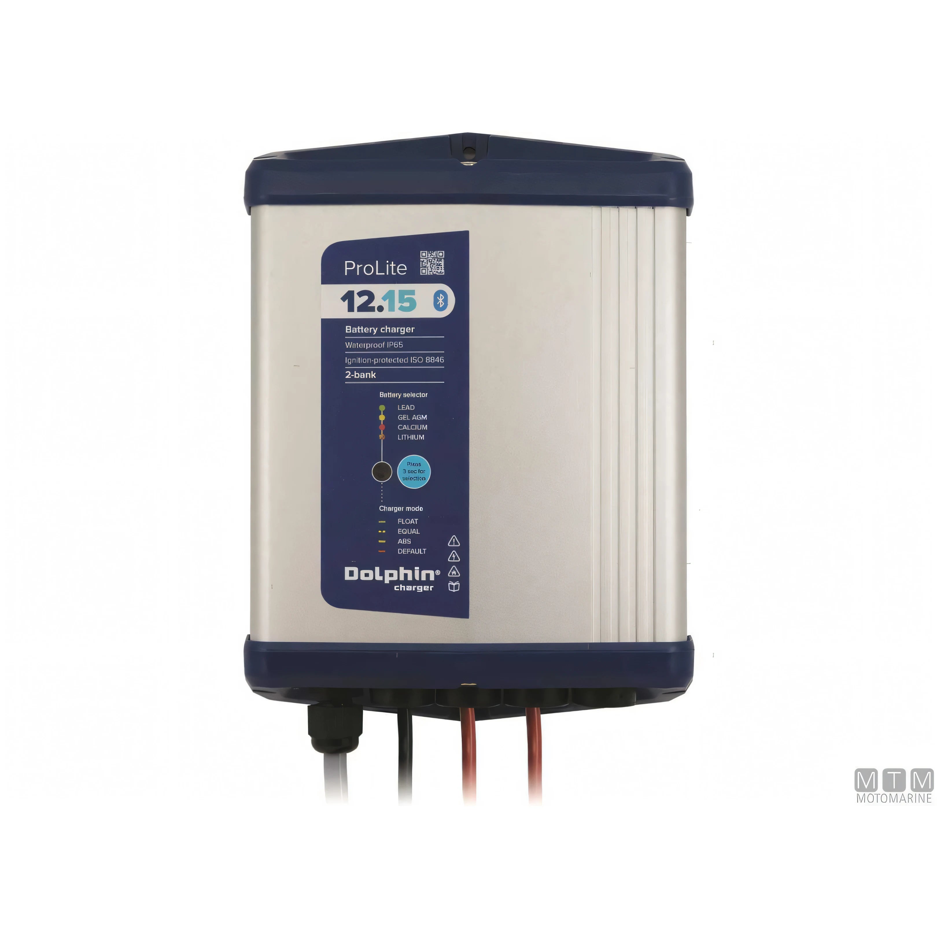Caricabatterie Dolphin ProLite in alluminio anodizzato — 12V 15A